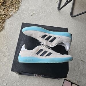 Size 11 - Adidas Puig Crystal White Black Aqua